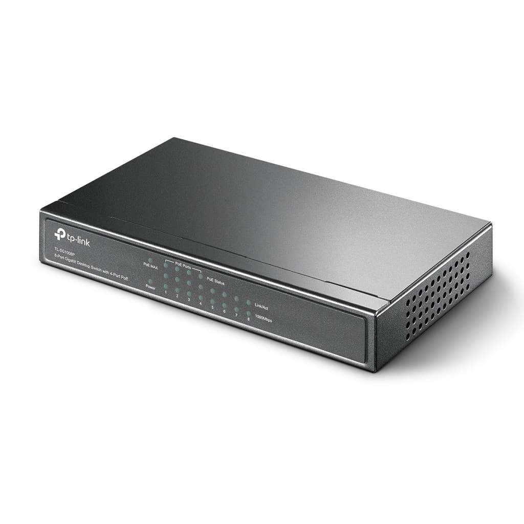 TP-LINK Switch PoE TP-LINK TL-SG1008P, Gris, 53 W