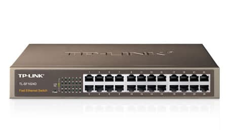 TP-LINK Switch TP-LINK TL-SF1024D, Plata, 24 puertos
