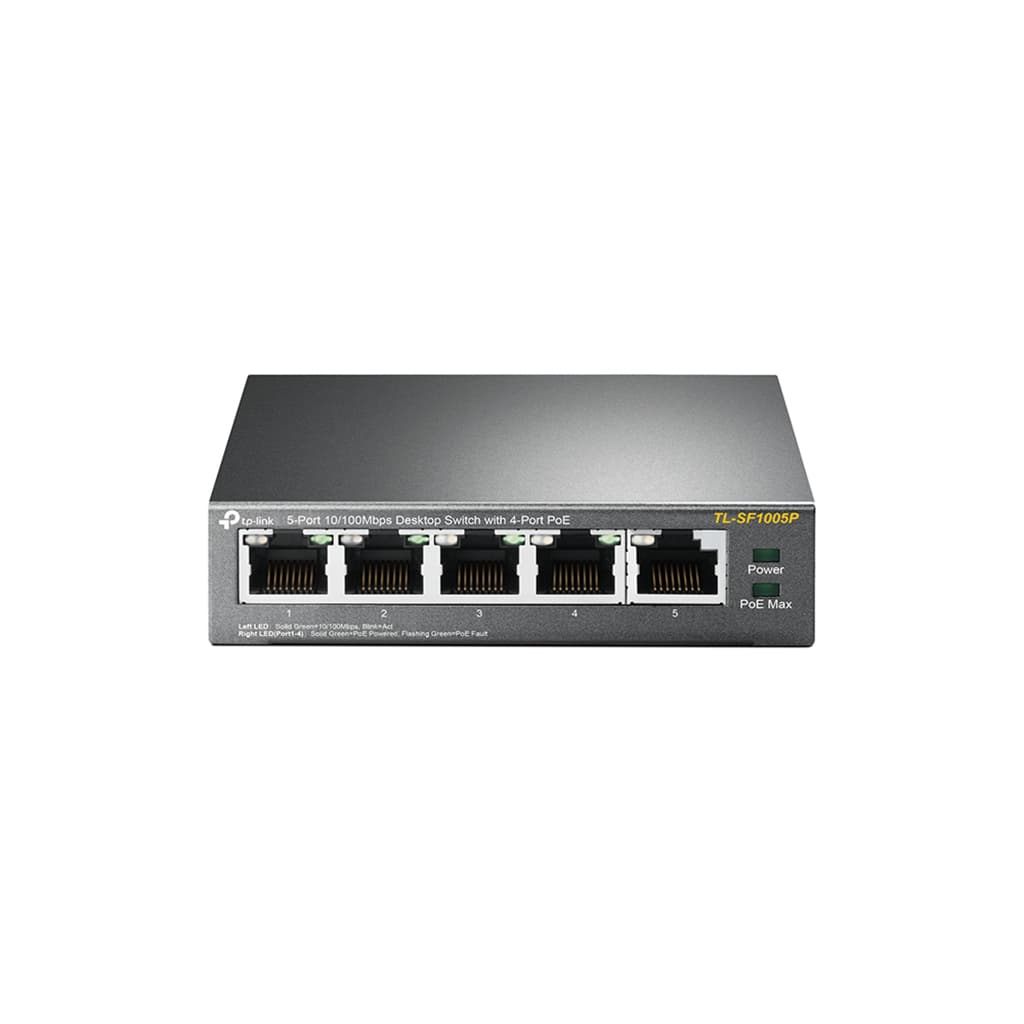 TP-LINK Switch de sobremesa con 5 puertos a 10/100 Mbps PoE