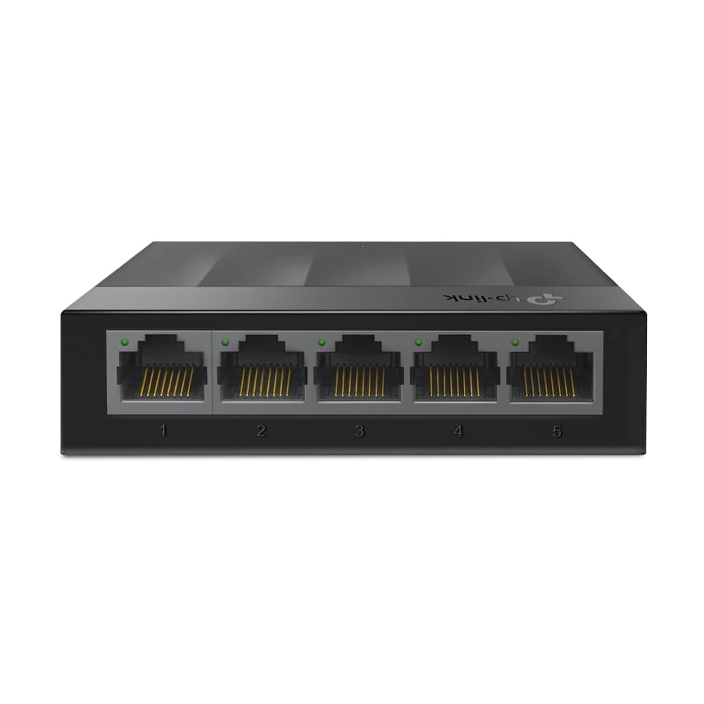 TP-LINK SWITCH DE 5 PUERTOS GIGABIT PARA ESCRITORIO TP-LINK LS1005G PLUG AND PLAY Y GREEN ETHERNET