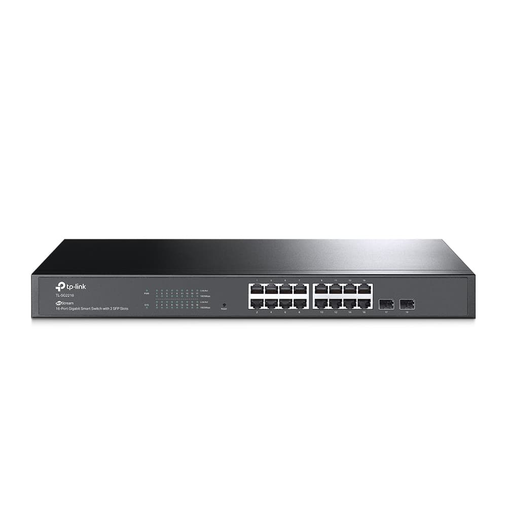 Omada Switch Smart Gigabit TP-LINK SG2218, Negro, 16