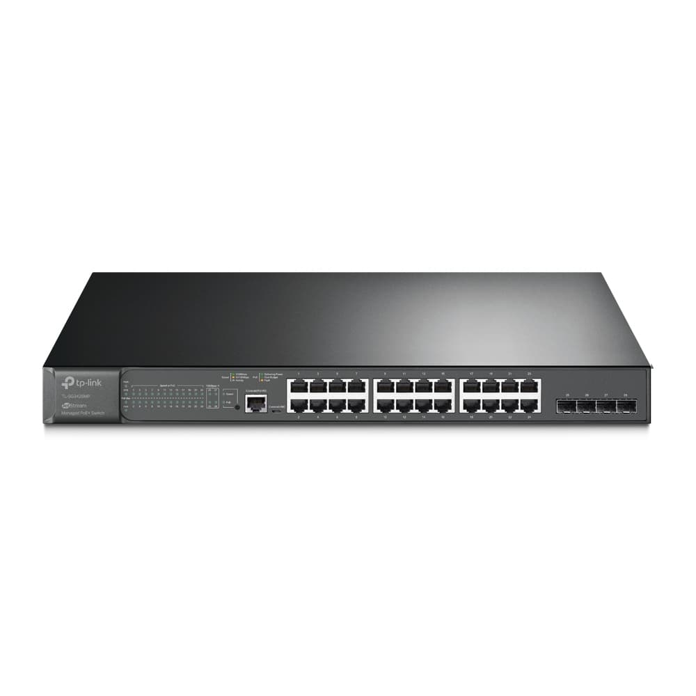 Omada SWITCH POE TP-LINK SG3428MP, Negro, 24