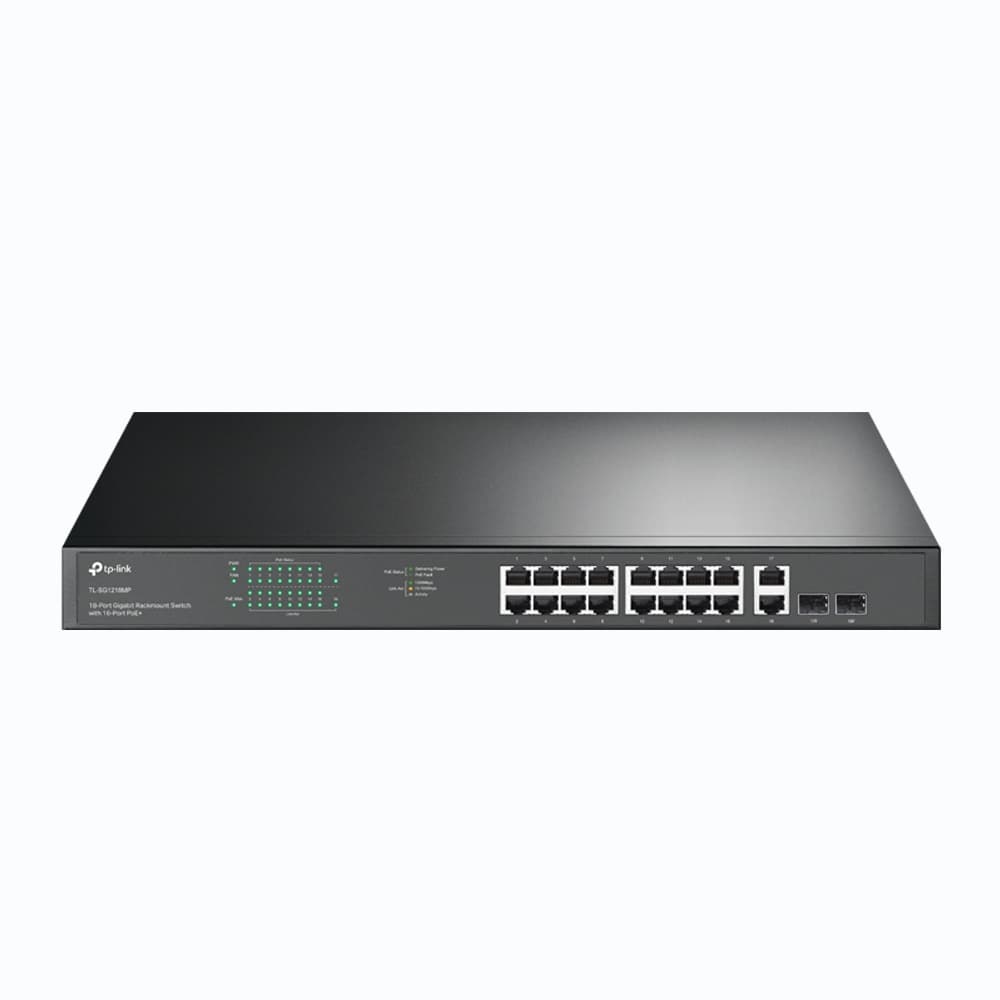 TP-LINK Switch no Administrable TP-LINK TL-SG1218MP, Negro, 16 puertos