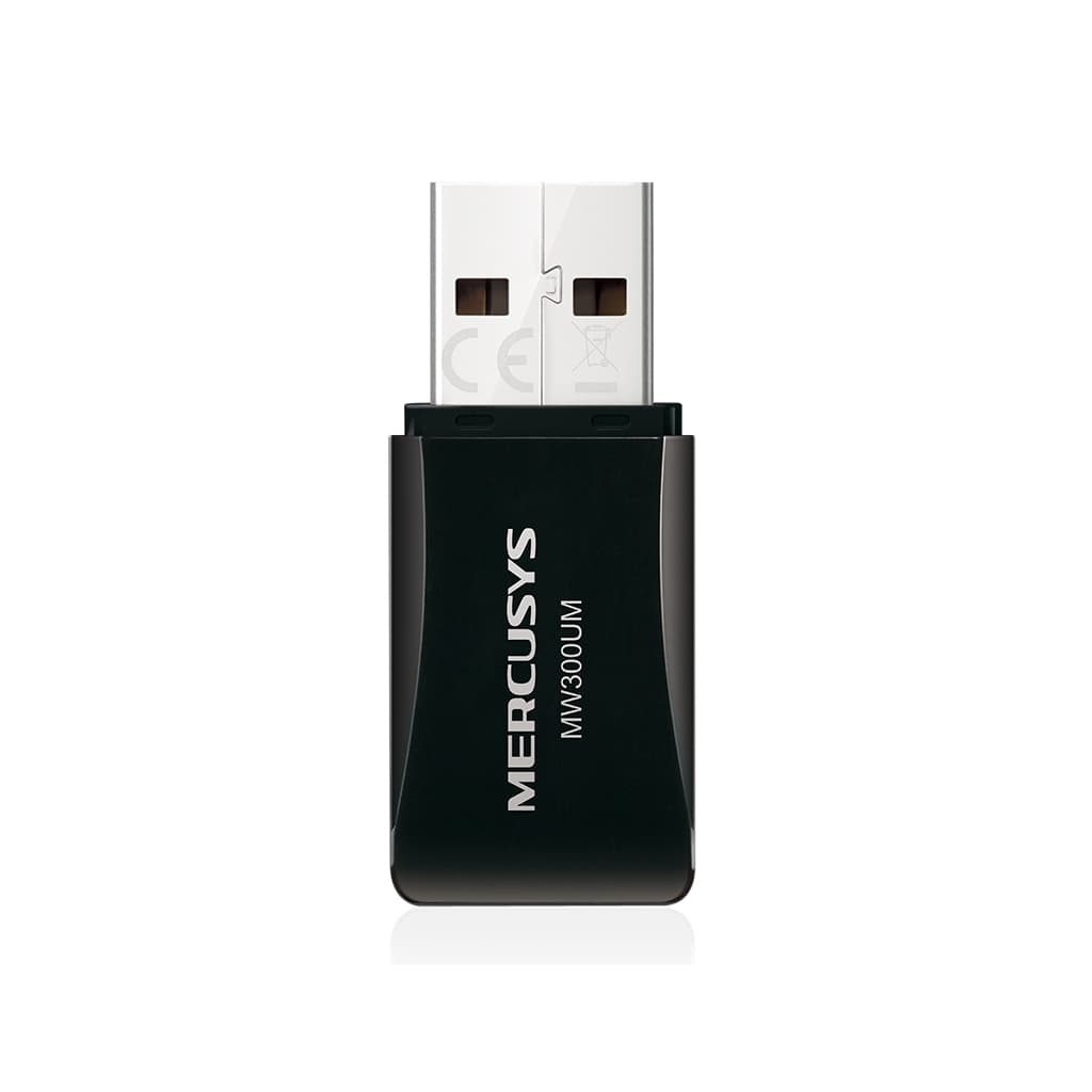 MERCUSYS ADAP. MINI USB INALÁMBRICO DE 300MBPS MERCUSYS MW300UM PARA CONECTAR MÁS DISPOSITIVOS DE MANERA CONFIABLE