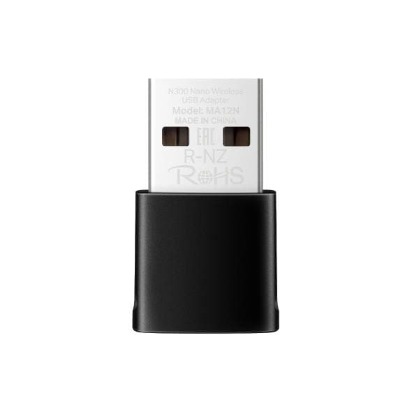 MERCUSYS Adaptador nano USB inalámbrico N300 (MA12N) Velocidad Wi-Fi Velocidades de hasta 433 Mbps (5 GHz)+ 200 Mbps (2,4 GHz)