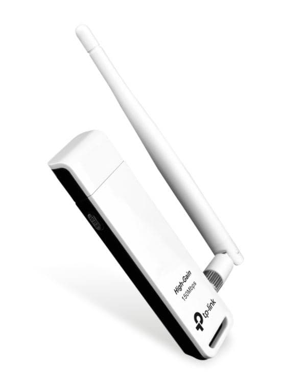 TP-LINK Adaptador USB TP-LINK TL-WN722N, Inalámbrico, 150 Mbit/s, Color blanco