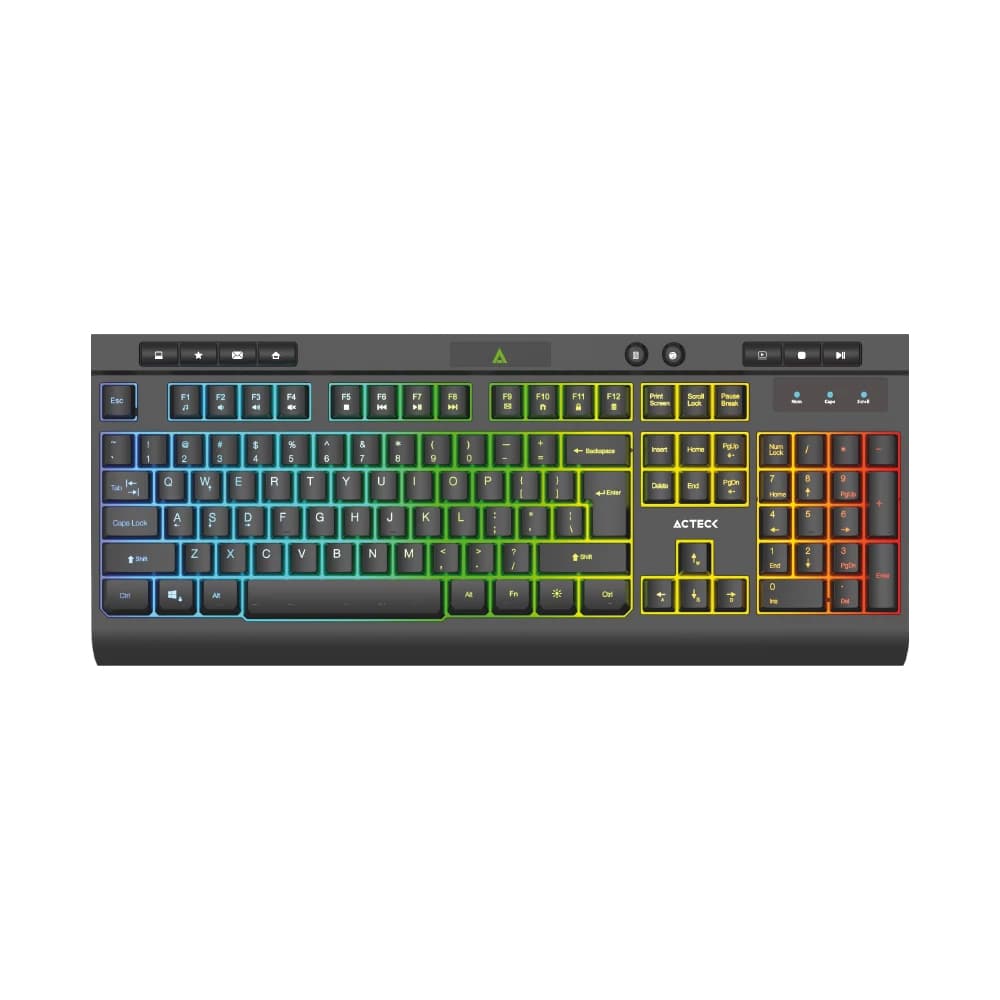 ACTECK Teclado Alámbrico Led AUREAN PRO TA477G Acteck Advanced Series