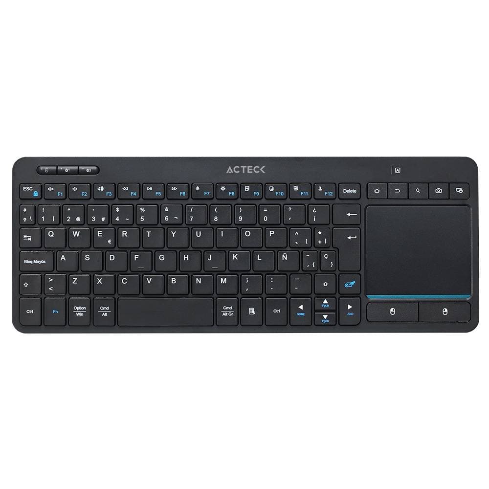 ACTECK Teclado Inalámbrico Multidispositivos INSPIRE SMART TI707 Acteck Elite Series Teclado Multidispositivo Inalámbrico 2.4 MHz, 2 Modos BT Para Smart TV, Touc