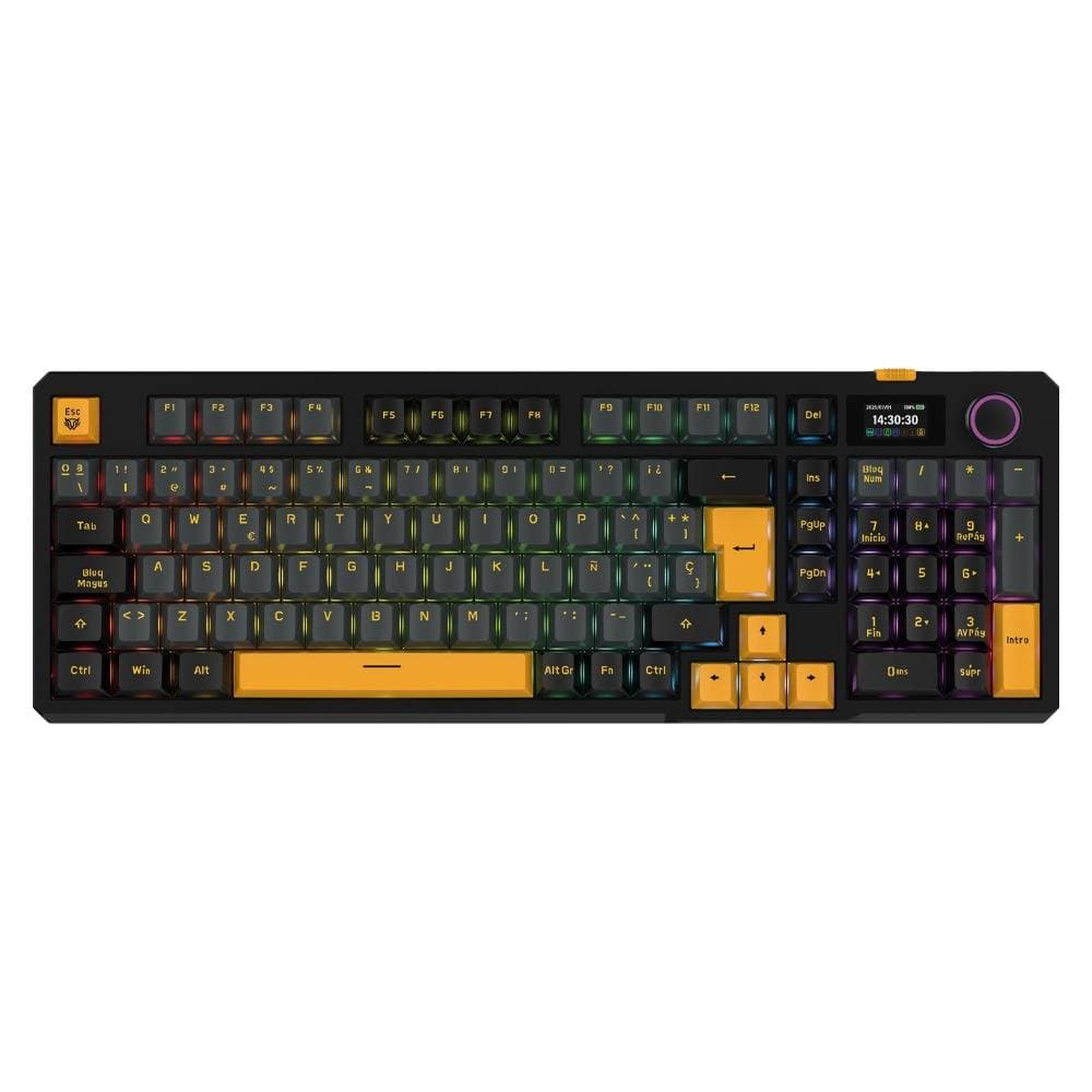 Balam Rush Teclado Gamer Inalámbrico DEFEAT LEVEL GK3 Balam Rush Pantalla Inteligente IPS 1.14 pulgadas