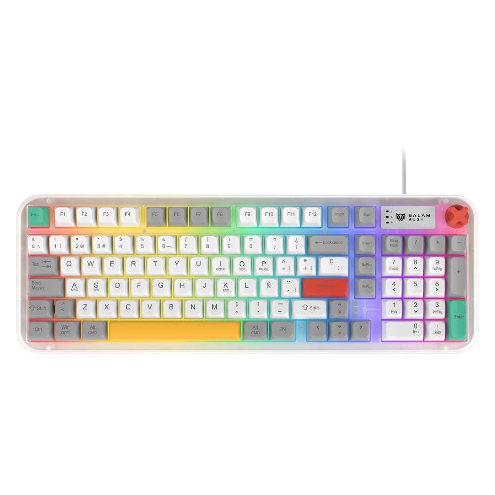 Balam Rush Teclado Gamer Alámbrico WARSTRIKE FROST KG500F Balam Rush