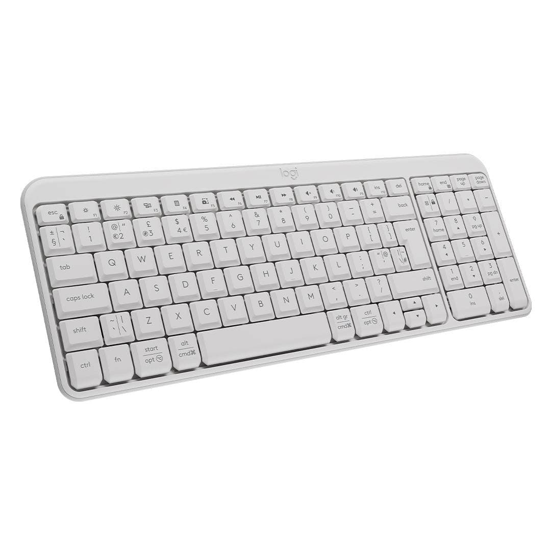 LOGITECH Teclado Logitech K250 920-013446. Color blanco.
