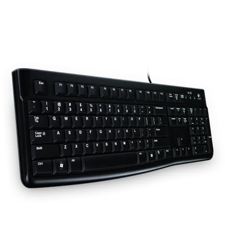 LOGITECH Teclado LOGITECH K120, USB, PC/server, Negro