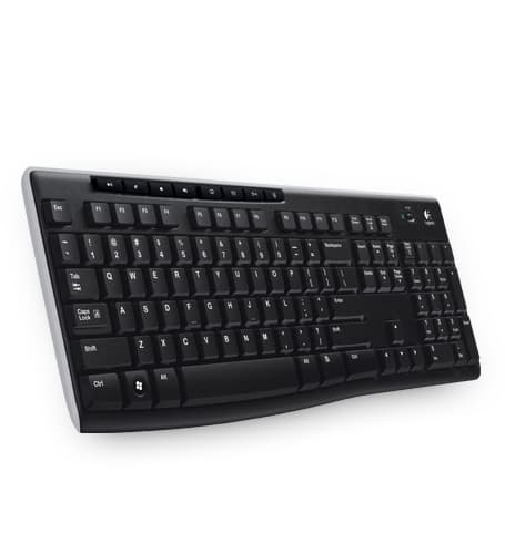 LOGITECH Teclado Inalámbrico LOGITECH K270, RF inalámbrico, Inalámbrico, PC/server, Negro