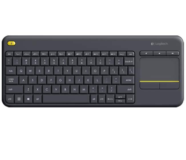 LOGITECH Wireless Touch Keyboard LOGITECH K400 PLUS, Negro, Inalámbrico
