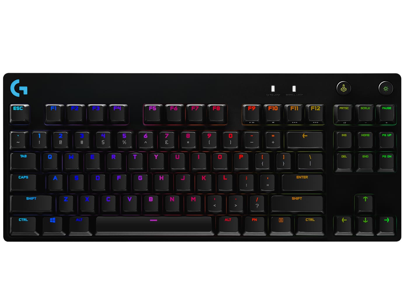 LOGITECH Teclado Mecánico Gaming LOGITECH PRO, USB, Estándar, Inglés, Negro, RGB