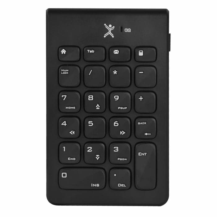 PERFECT CHOICE Teclado Numérico Inalámbrico NUMBRA PC-201106, diseño portátil, ligero y delgado es el complemento ideal para tu laptop, teclado 1.5 Vcc 40mA (1 batería AA