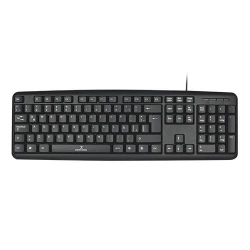 PERFECT CHOICE Teclado PERFECT CHOICE PC-201038, USB, QWERTY, Negro, Universal, Alámbrico