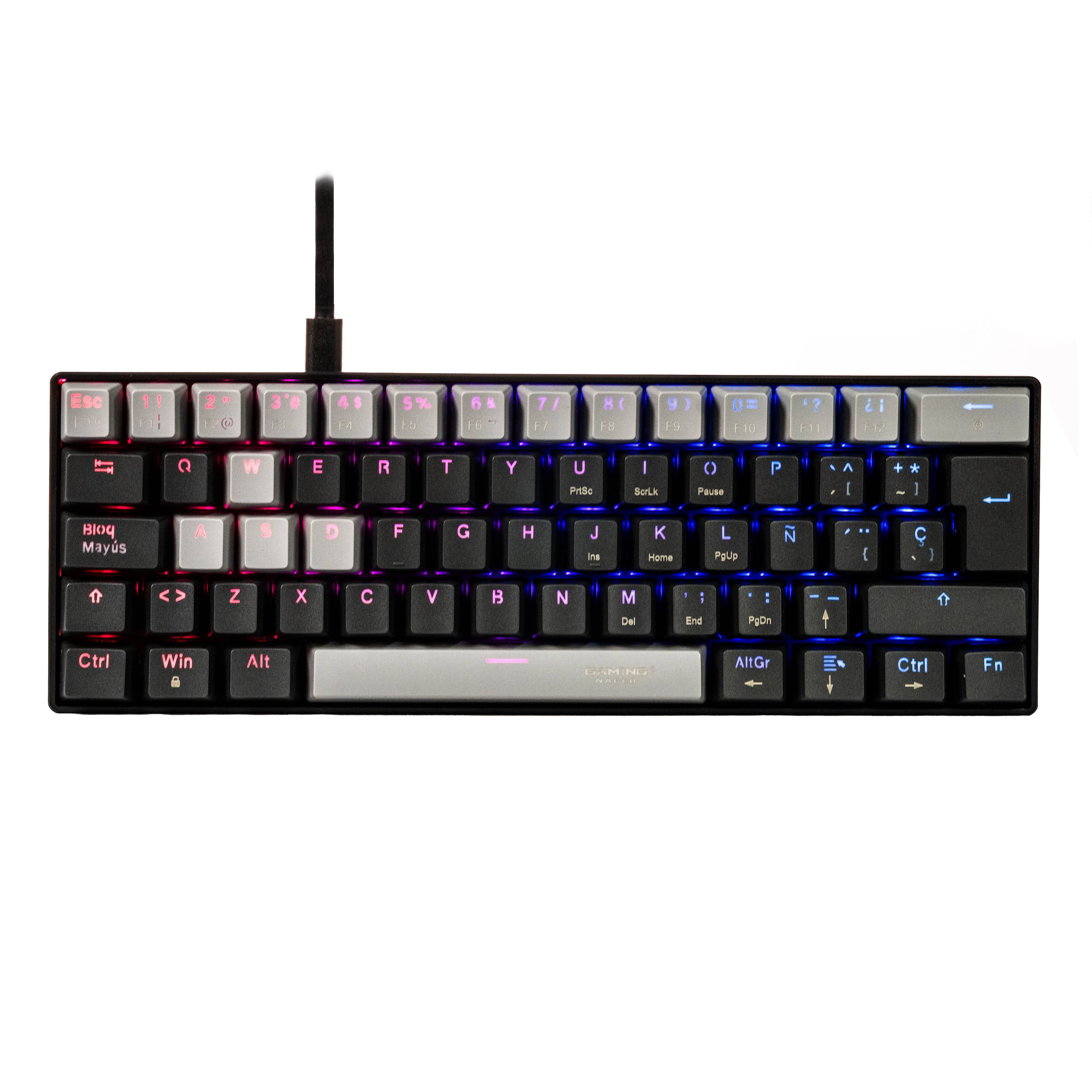 Naceb Gaming TECLADO MECANICO GAMER 60% K263 NA-0968
