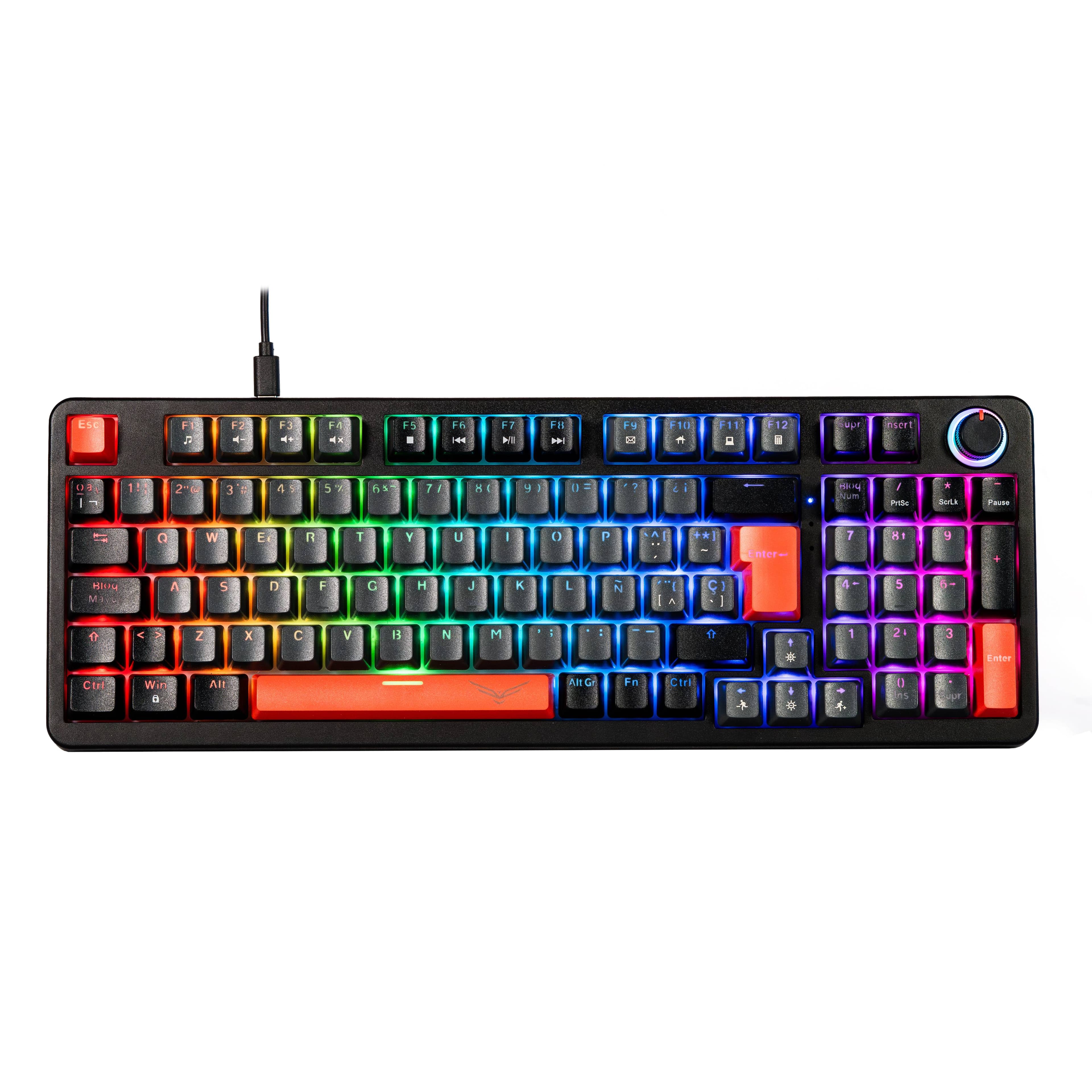 Naceb Gaming NACEB TECLADO MECANICO GAMER SWITCH RGB RED PHYTON NA-0972N