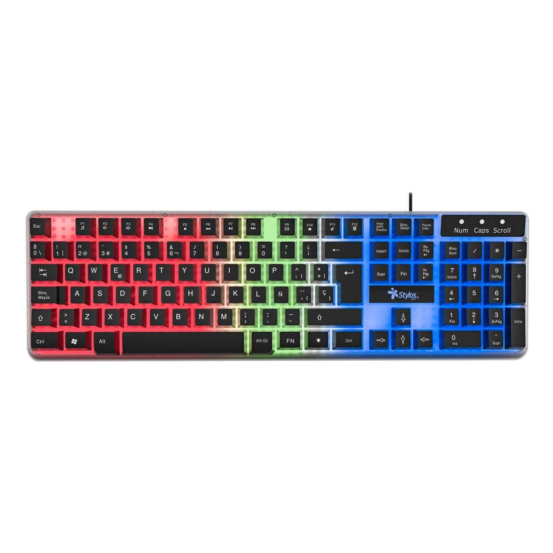 Stylos Teclado ALAMBRICO PTEC6 Negro. STTEALLED1T.