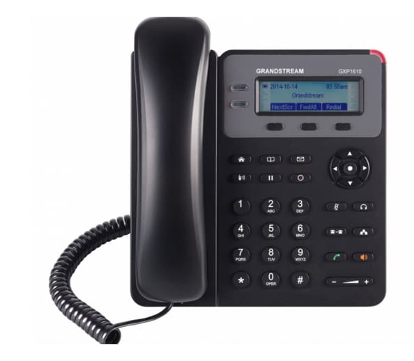 Grandstream Telefono IP de 1 linea con 1 cuenta SIP, Ethernet sin Poe, conferencia de 3 vias,incluye su fuente de alimentacion