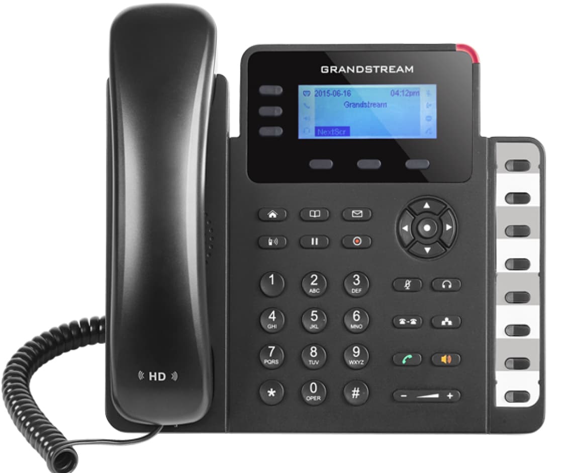 Grandstream Teléfono IP Grandstream GXP1630, 3 líneas, Negro