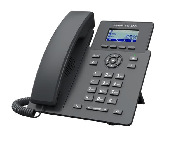 Grandstream Teléfono IP de 2 líneas con 2 cuentas SIP, conferencia de 5 vías, Ethernet con Poe pero NO incluye su fuente de alimentación