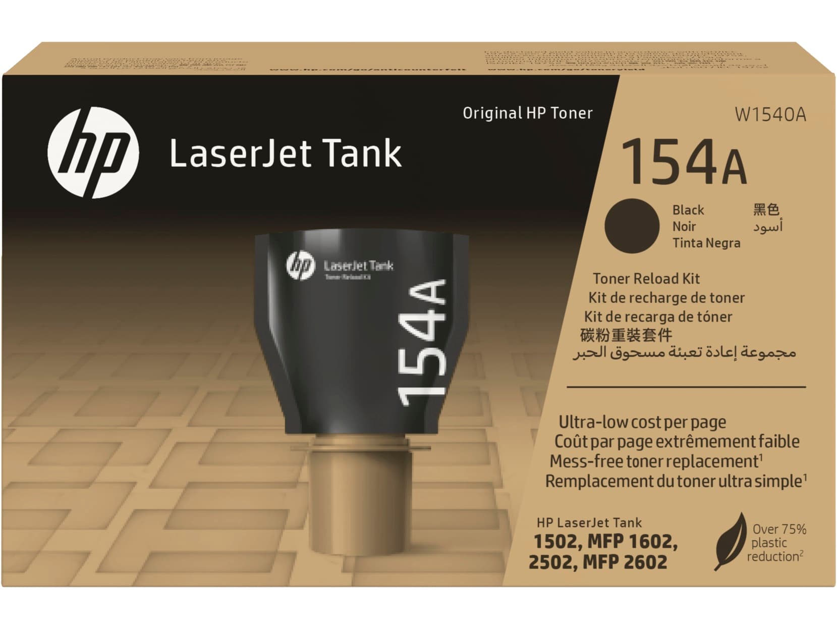 HP Kit Recarga Tóner HP 154A, W1540A, Negro