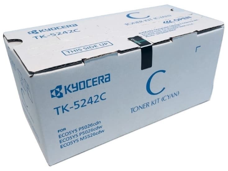 KYOCERA Toner KYOCERA TK-5242C, 3000 páginas, Cian, ECOSYS P5026cdw