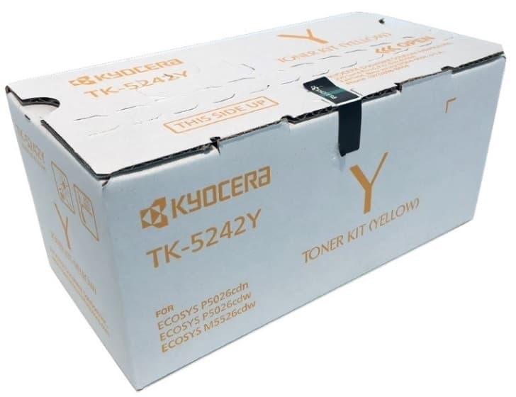 KYOCERA Toner KYOCERA TK-5242Y, 3000 páginas, Amarillo, ECOSYS P5026cdw