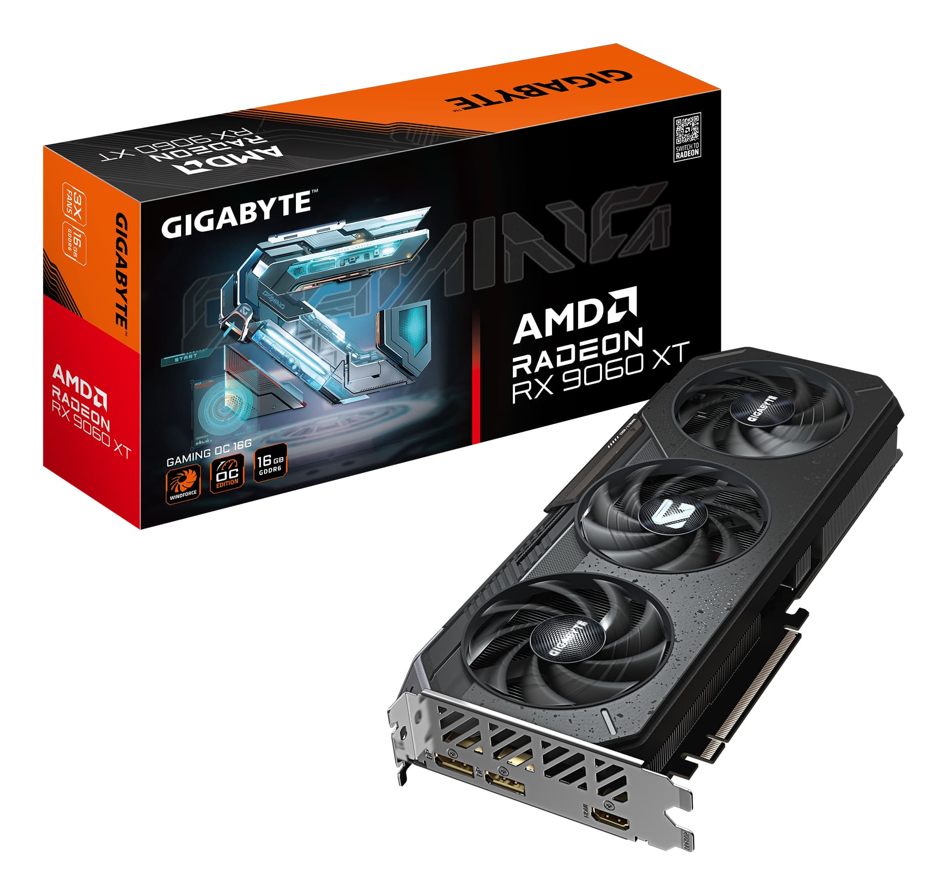 GIGABYTE TARJETA DE VIDEO GIGABYTE ATX GV-R906XTGAMING OC-16GD, 16GD, 128 BITS, GDDR6, PCI-E 5.0