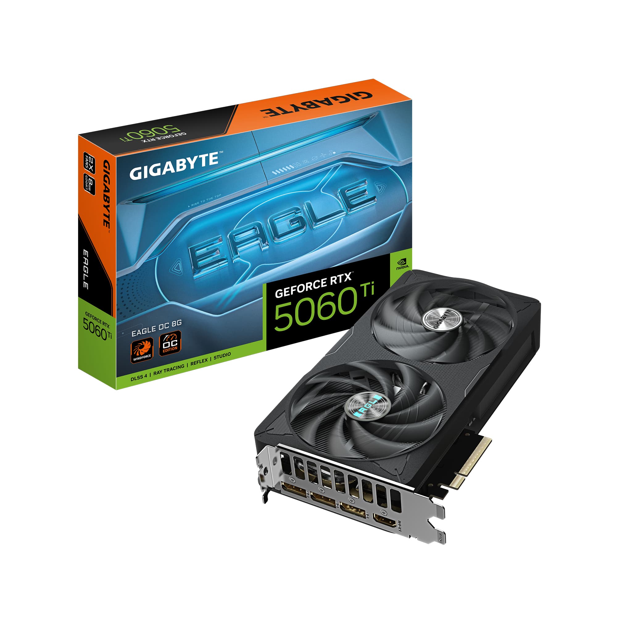 GIGABYTE TARJETA DE VIDEO GIGABYTE RTX GV-N506TEAGLE OC-8GD, 8GB, 128 BITS, GDDR7, PCI-E 5.0