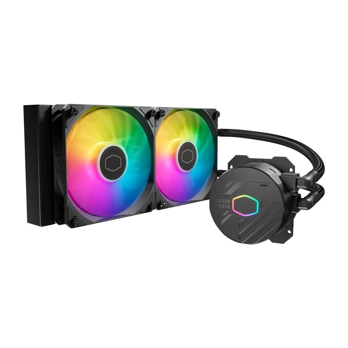 COOLER MASTER Enfriamiento Liquido Cooler Master Masterliquid 240 Core II ARGB(MLW-D24M-A18PA-R1),ARGB Socket Intel LGA 1851/1700/1200/1151/1150/1155/1156 AMD AM5/AM4