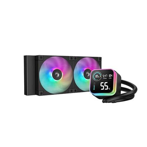 DeepCool Enfriamiento Liquido DeepCool LQ240 ARGB , 600-2400 RPM Negro R-LQ240-BKLSMW-G-1