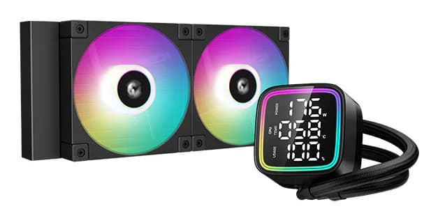 DeepCool Enfriamiento Liquido Gaming DEEPCOOL LD240 (R-LD240-BKMSN-G-1),ARGB, 120mm, 2400RPM, Socket LGA 1700/ AM4, AM5