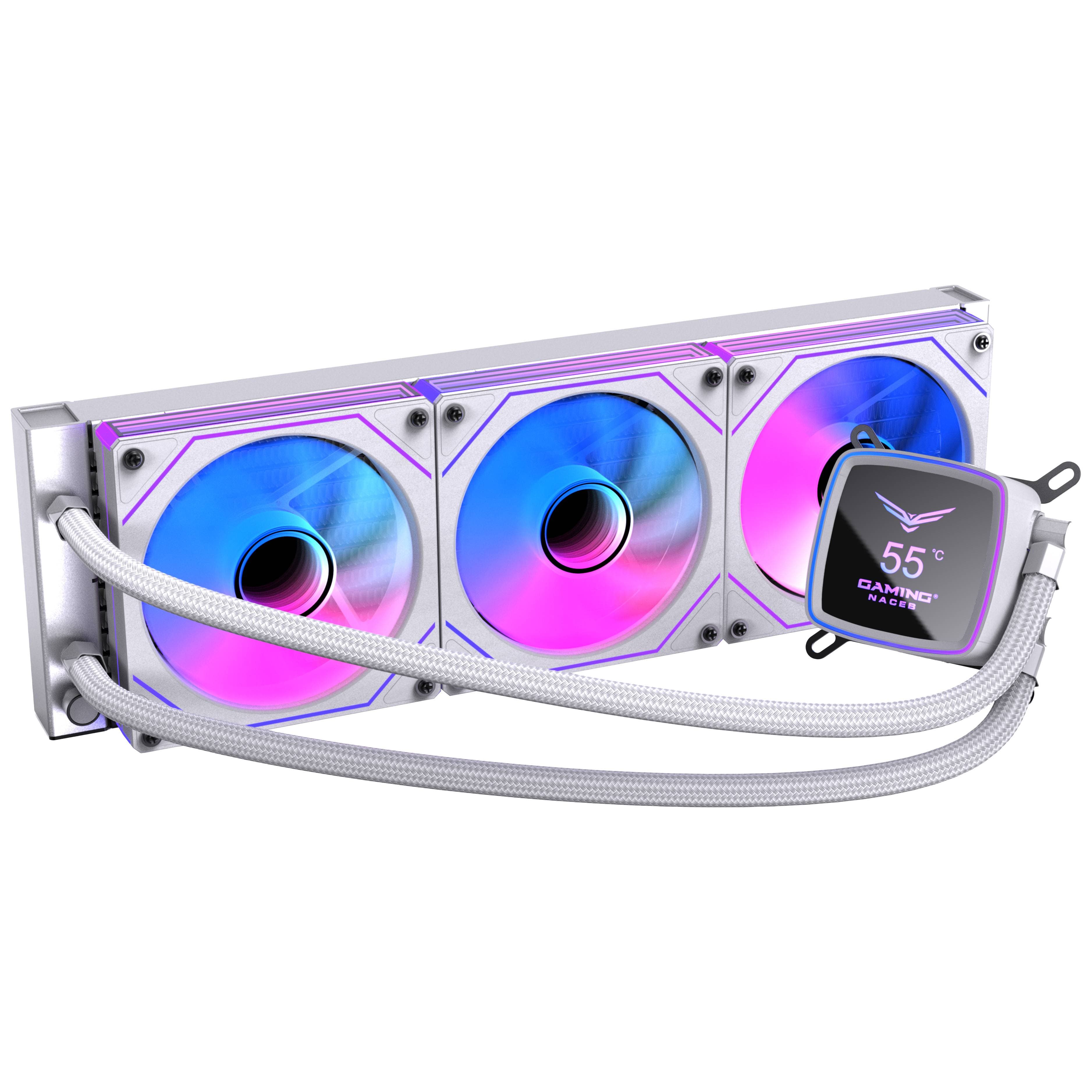 Naceb Gaming NACEB ENFRIAMIENTO LIQUIDO BOREAL 360MM PANTALLA DIGITAL ARGB BLANCO NA-0656B