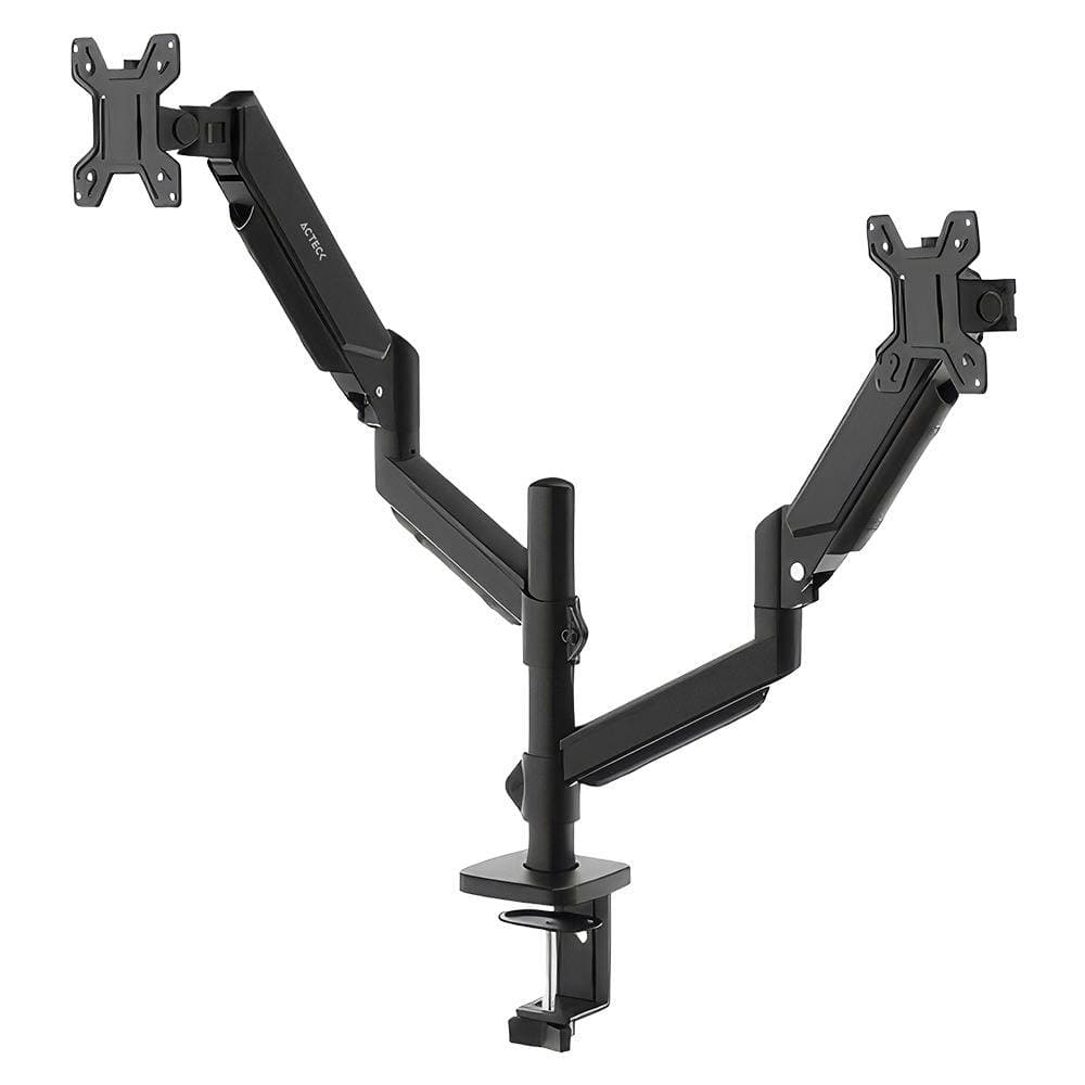 ACTECK Soporte Doble Monitor ENFORCE MOTION SM728 ACTECK Soporte Articulado para Doble Monitor con Ajuste de Altura y C-Clamp