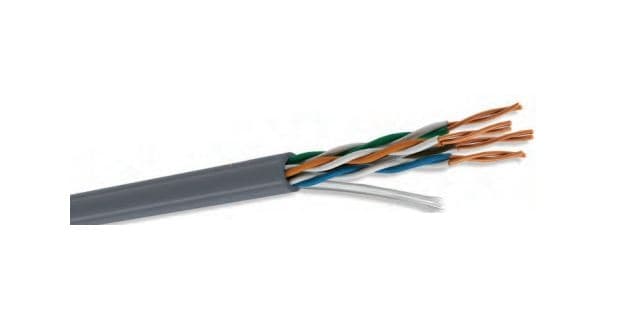 CONDUMEX Bobina UTP CAT5e para interior, 4 pares, 24 AWG, bobina de 305 mts, 100% cobre, condumex 66445632, color gris