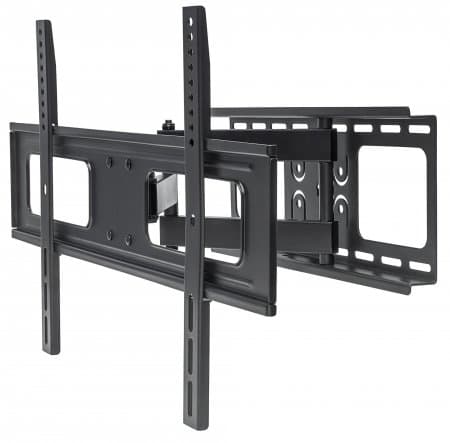 MANHATTAN 461283 Soporte para TV de pared movimiento articulado, pantallas curvas o planas de 37 a 70 pulgadas, de máximo 50 kg, Se despliega hasta 47.5 cm