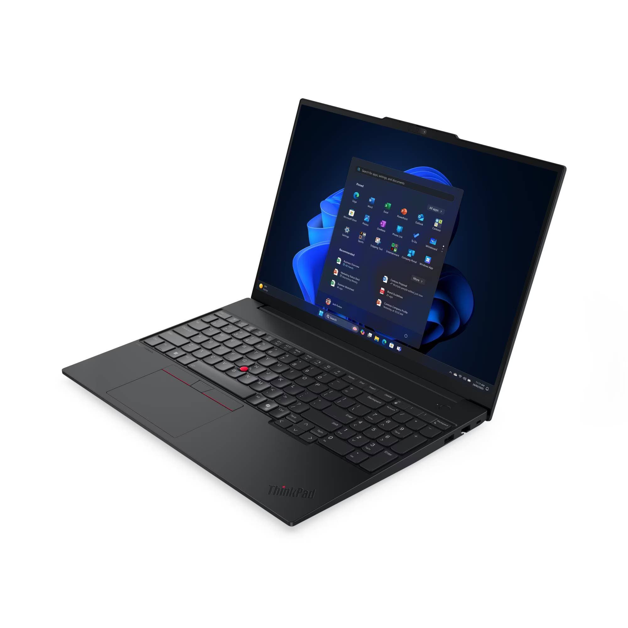 LENOVO Laptop LENOVO Thinkpad E16 G3, Core Ultra 7 255H, 16 GB, 512GB SSD, W11P, Pantalla 16 pulgadas, 1 año de garantia