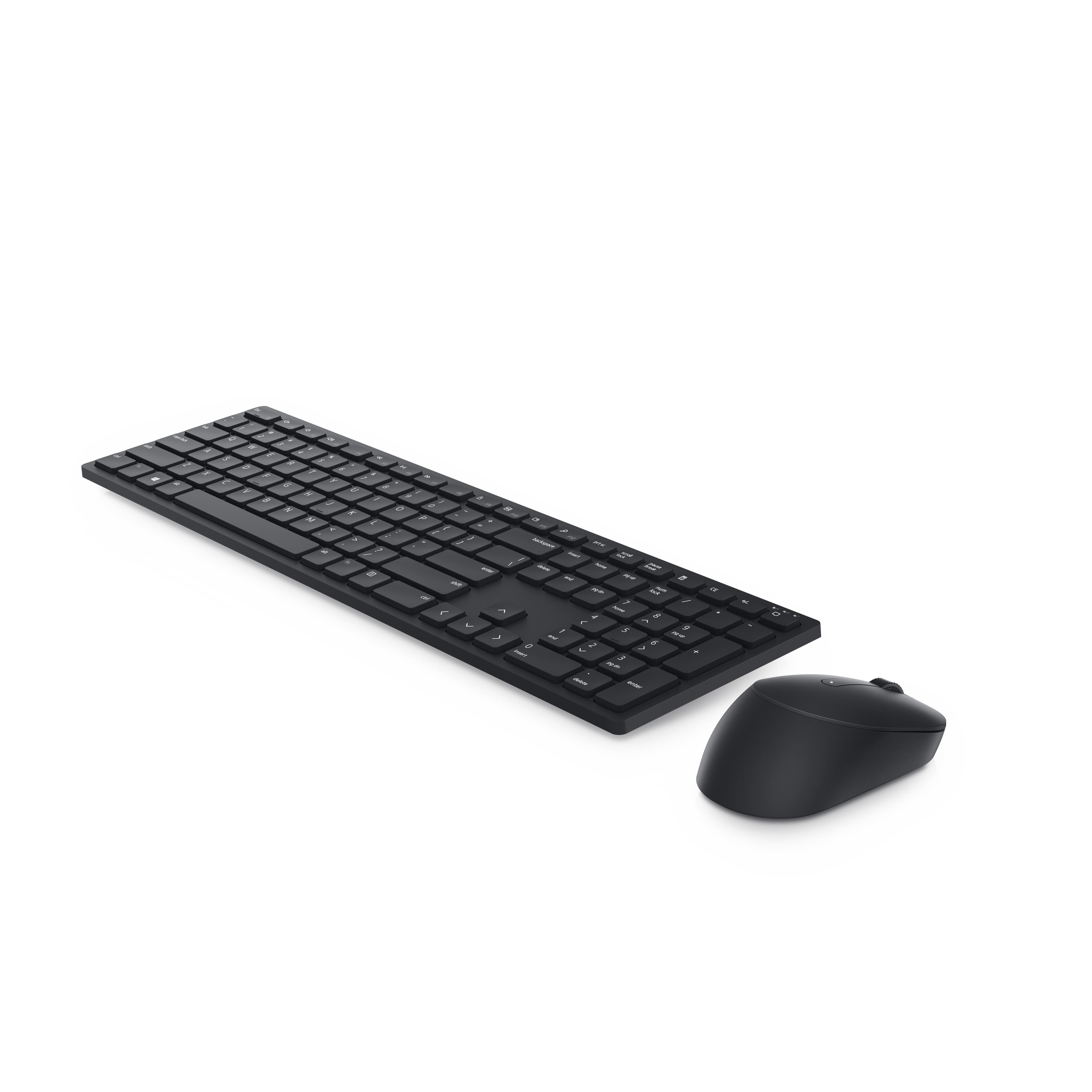 DELL Kit Teclado y Mouse DELL KM5221, Español, Negro