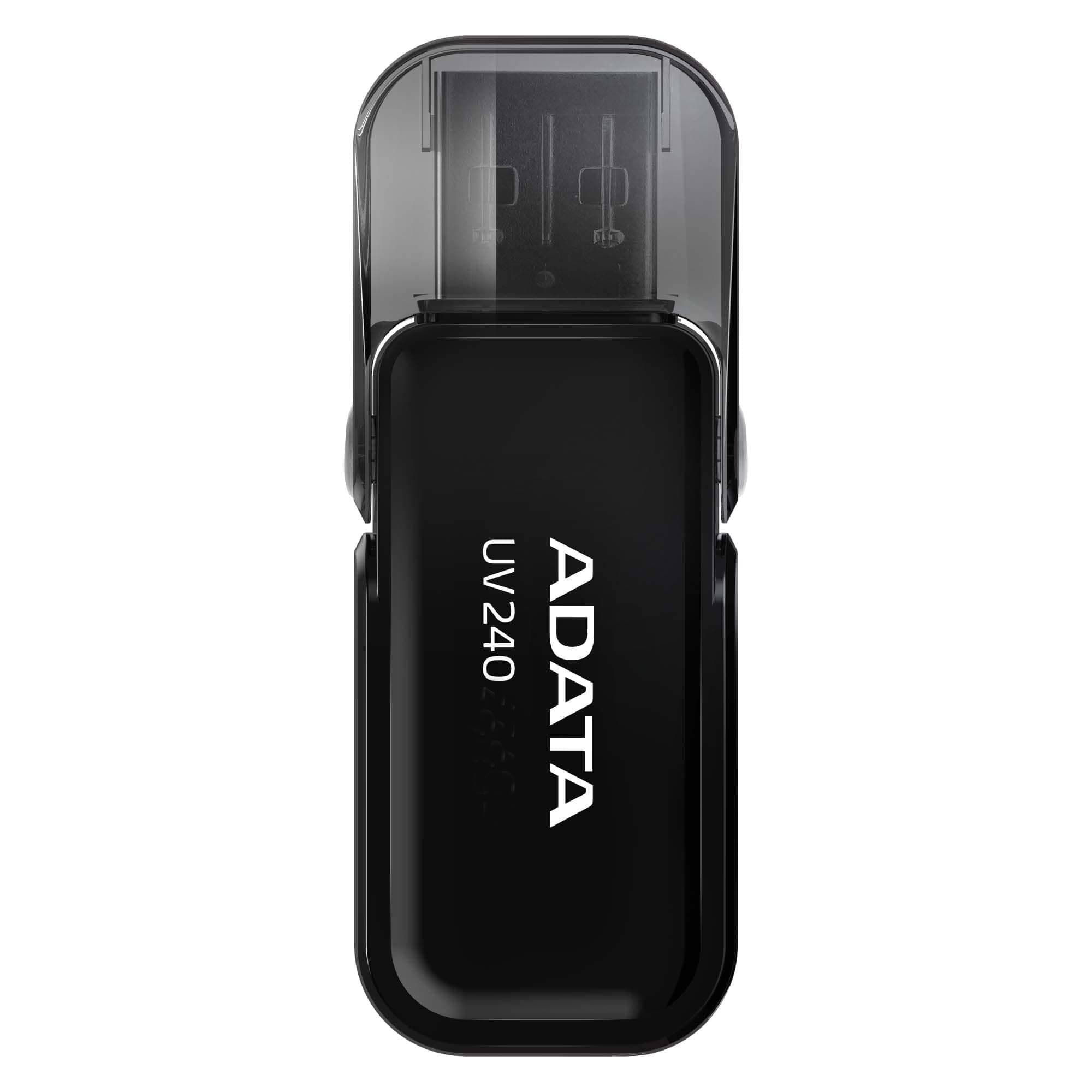 ADATA Memoria USB 2.0 de 32GB ADATA UV240, Negro, 32 GB, USB 2.0