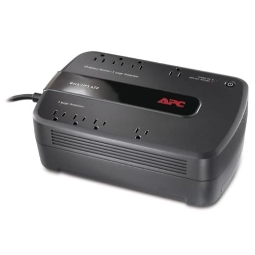 APC No-Break APC, 650 VA, 390 W, 24 h, Negro, Hogar y Oficina