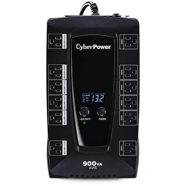 CYBERPOWER No-Break CyberPower AVRG900LCD, 900 VA, 480 W, Negro