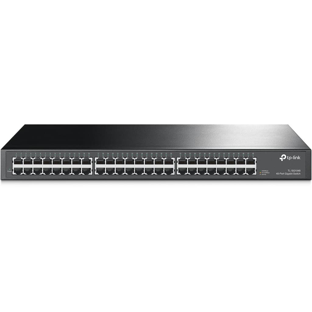 TP-LINK Switch TP-LINK, Gris, 10/100/1000 Mbps, 48ptos, Rack