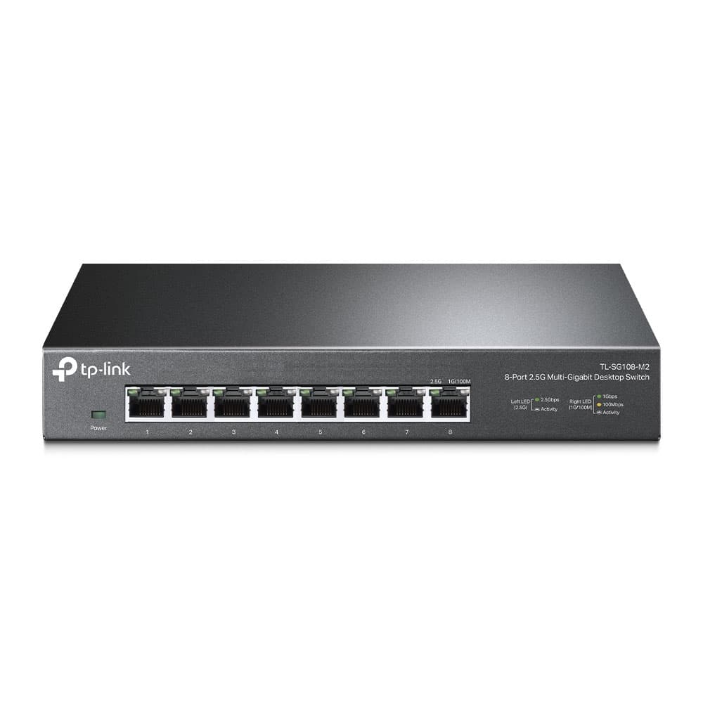 TP-LINK Switch TP-LINK TL-SG108-M2, Negro, 8